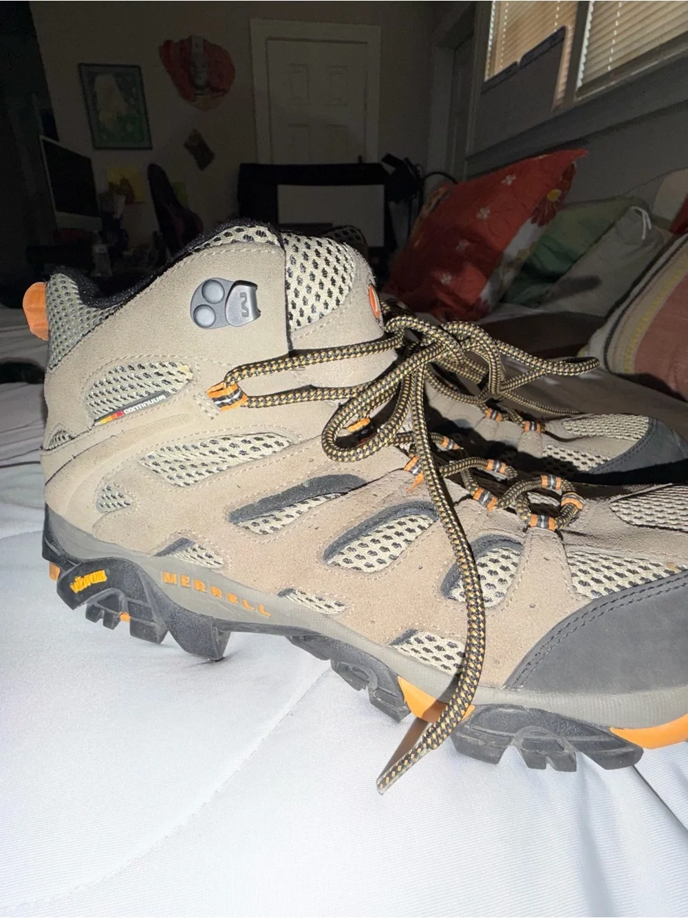 Merrell Men's Taupe and Black Rugged Trail Boots
